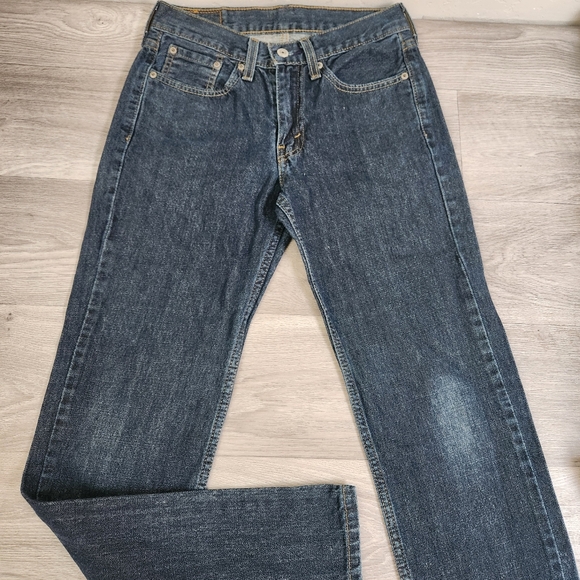 Levis's 514 Blue Jeans Size 28x32 Denim Straight Fit Classics Streamline Shilhou - Picture 1 of 8